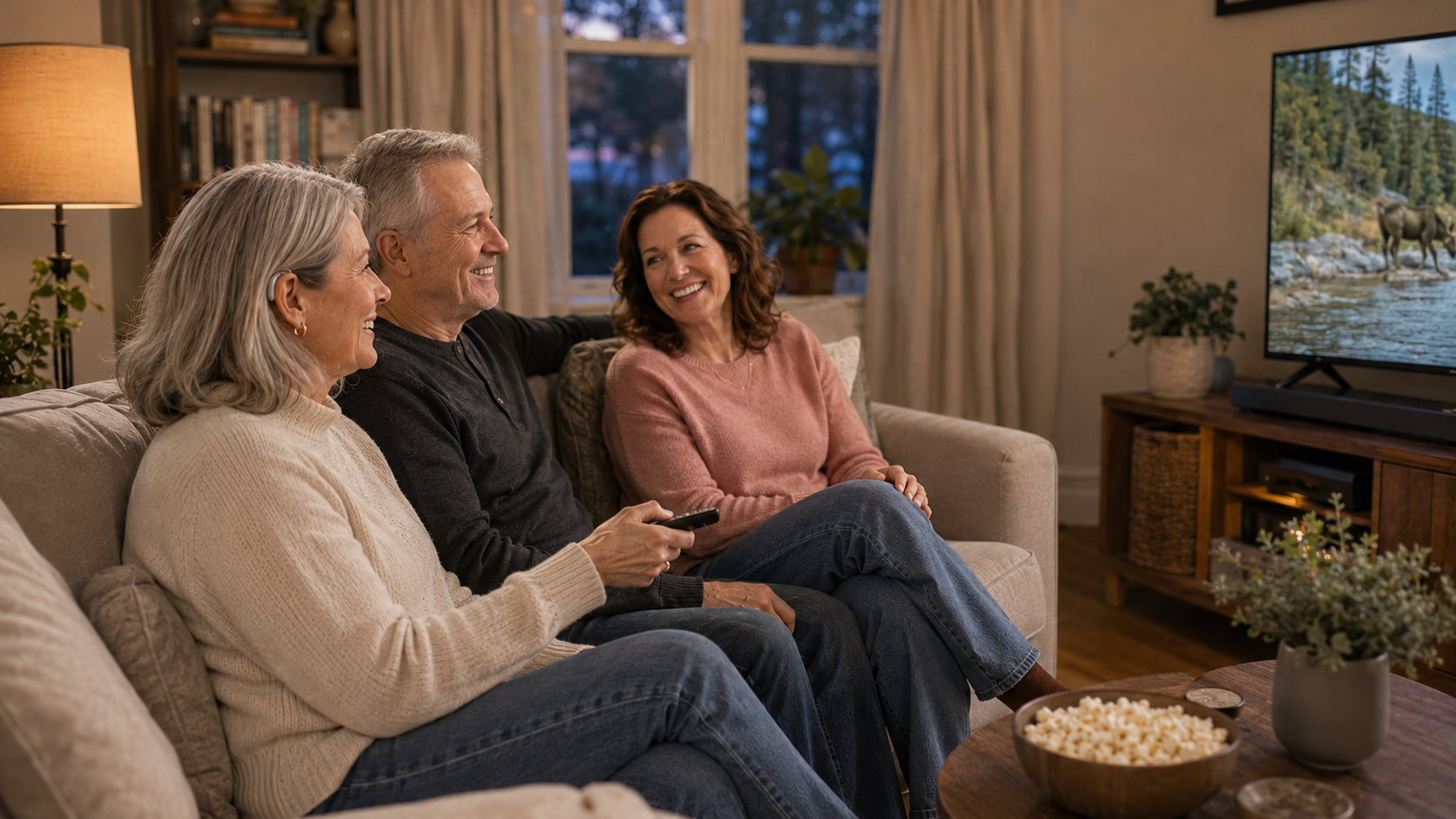 Watching television comfortably with Vitaliva hearing aids